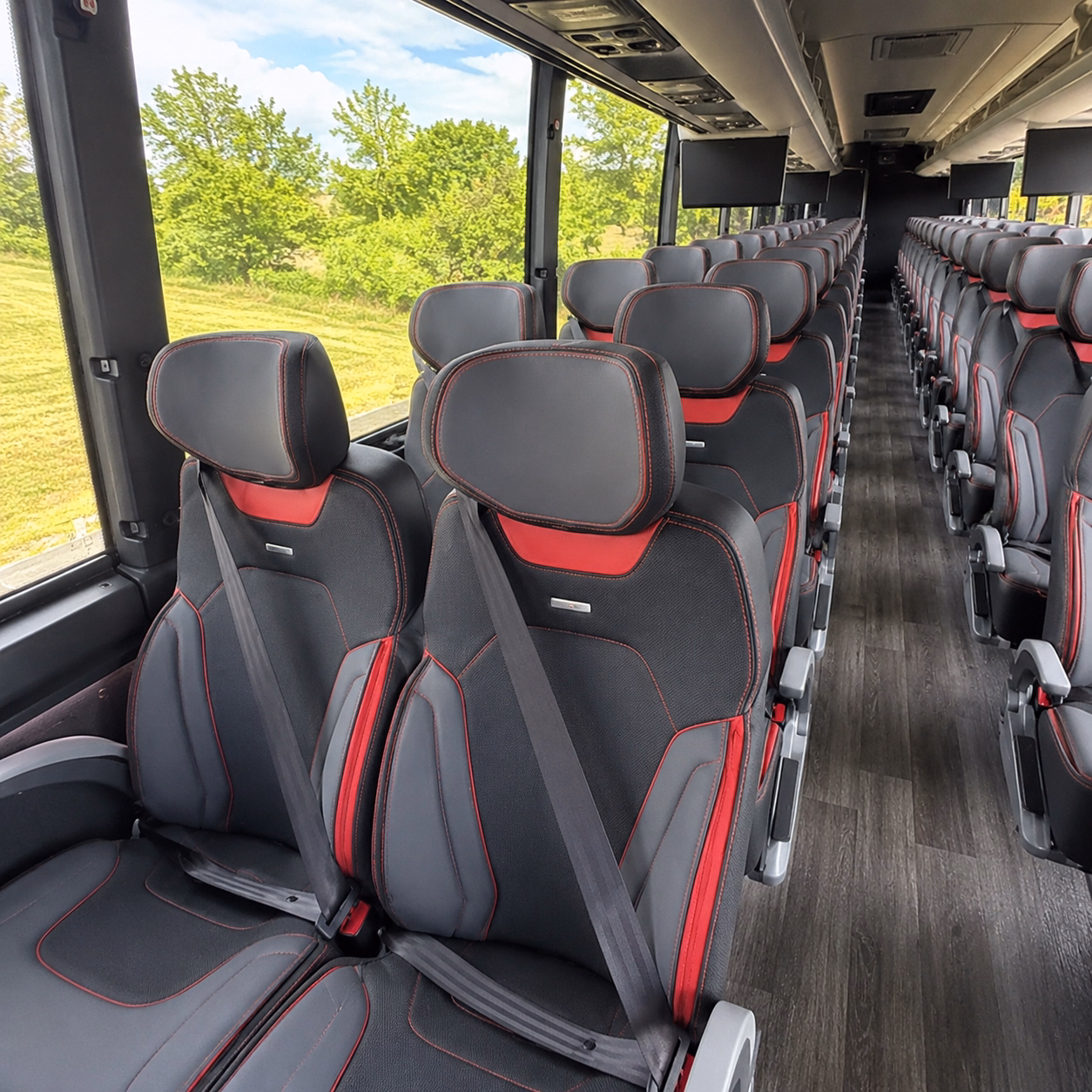 charter buses for corporate events at the edinburg conference center at renaissance