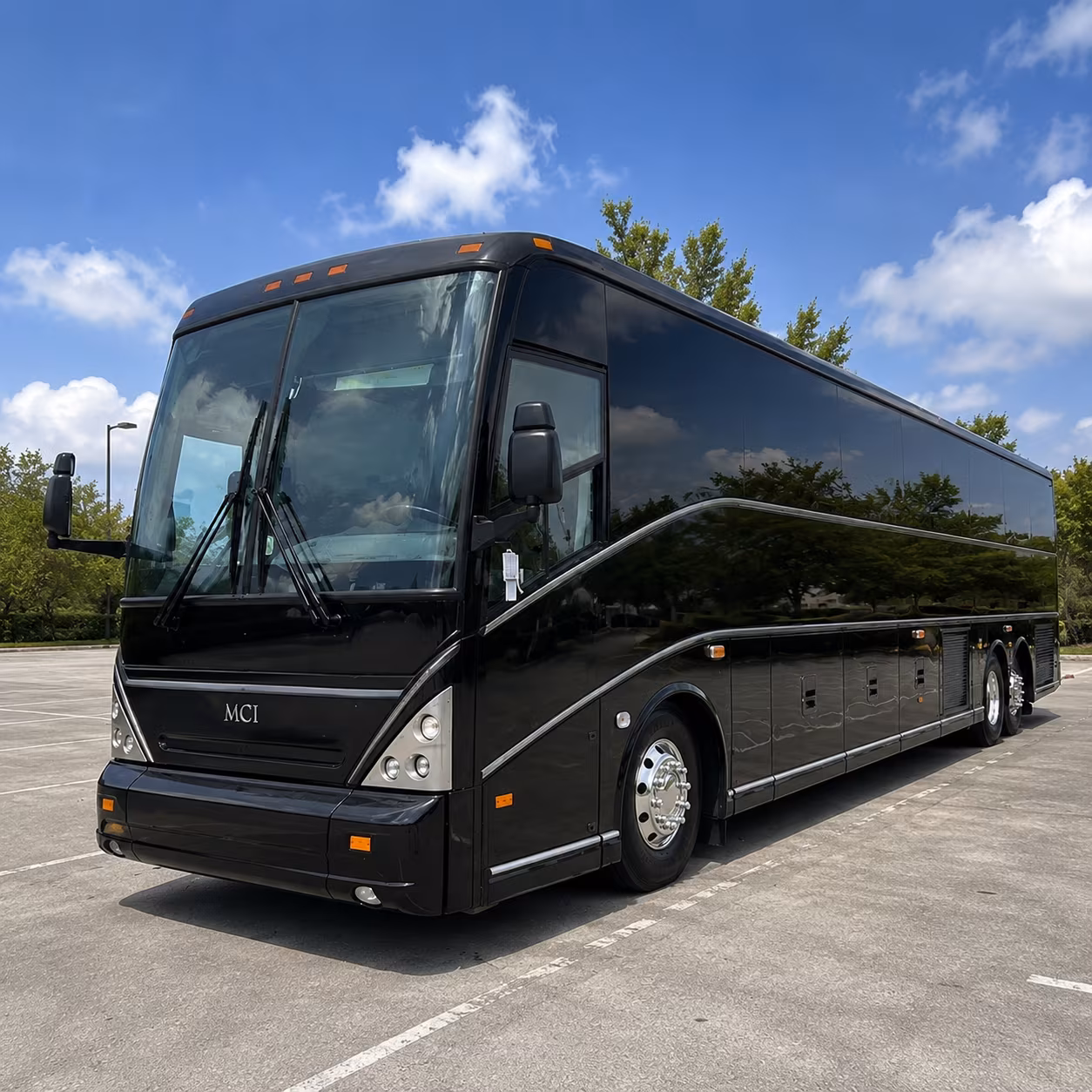 comfortable buses for wedding day transportation in south texas heat
